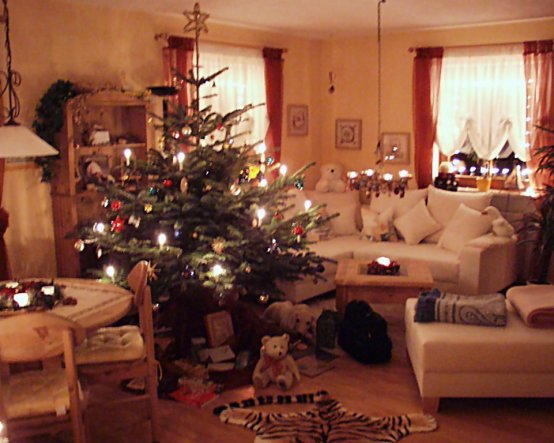 richtig weihnachtlich wurde es in diesem Raum, sobald die Lichterketten eingeschaltet wurden. Der Duft des Baumes, die Plätzchen... Wohlfühlfaktor 10 