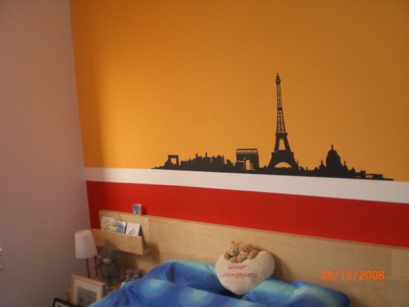 Schlafzimmer 'Liebesnest in Rot/Orange'